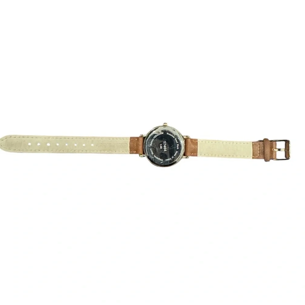 Brown Band Gold Detail Watch